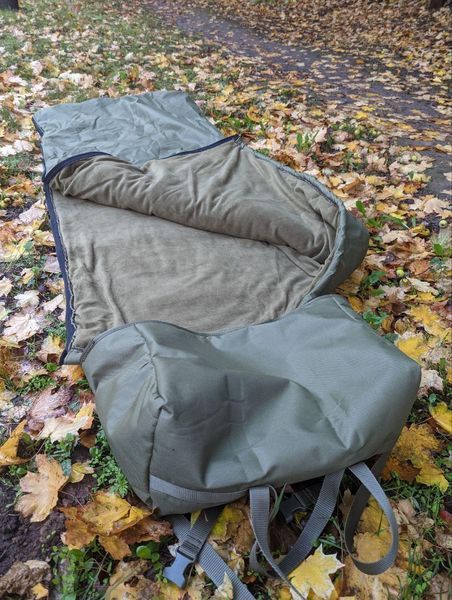 Зимовий армійський спальник на флісі -30&deg; (розмір 225*90 XXL) 2001356222 фото
