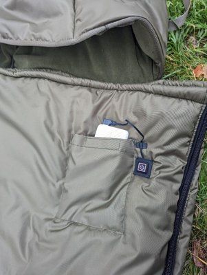 Зимовий спальний мішок із підігрівом просторий -35. Спальник ЗСУ. Військовий спальний мішок збільшений 225*90 см 1741166098 фото
