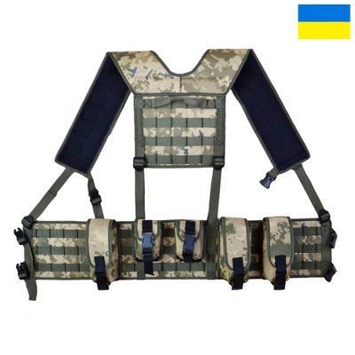 Розвантажувальний пояс тактичний (РПС) піксель (БЕЗ ПІДСУМКІВ), Ремінно-Плечова система для ЗСУ 1810834775 фото