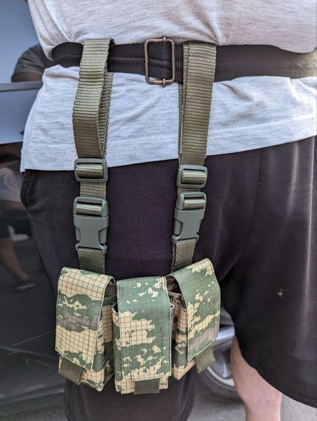 ВОГ на ногу, підсумок під гранати, ВОГ, погранатник під 3 гранати, піксель, олива, хижак Kreminna 1655233057 фото