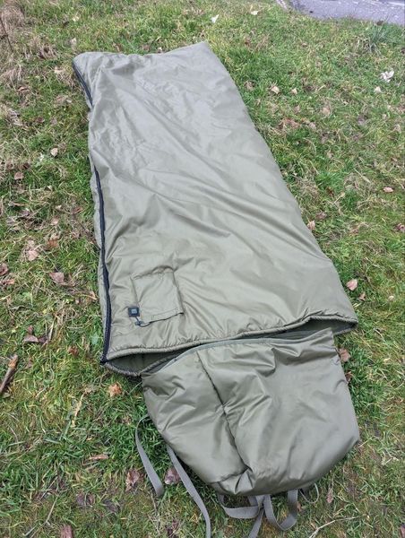 Зимовий спальний мішок із підігрівом просторий -35. Спальник ЗСУ. Військовий спальний мішок збільшений 225*90 см 1741166098 фото