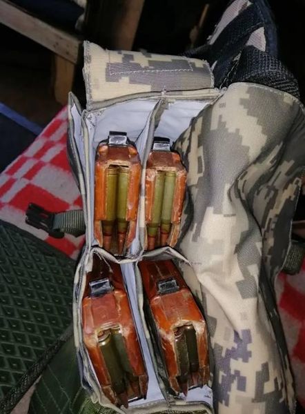Підсумок подвійний для РПК та АК з кріпленням моллі (Molle), підсумок на 4 магазини на пояс рпс піксель Kreminna 1656890564 фото