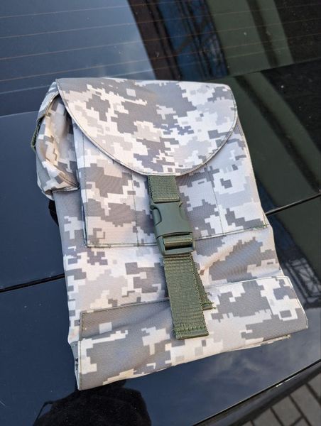 Підсумок подвійний для РПК та АК з кріпленням моллі (Molle), підсумок на 4 магазини на пояс рпс піксель Kreminna 1656890564 фото
