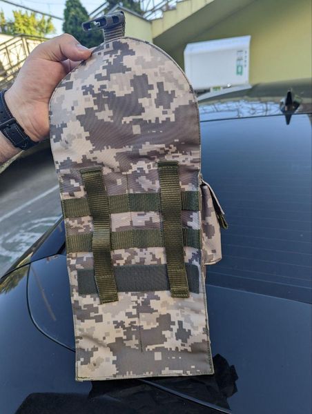 Підсумок подвійний для РПК та АК з кріпленням моллі (Molle), підсумок на 4 магазини на пояс рпс піксель Kreminna 1656890564 фото