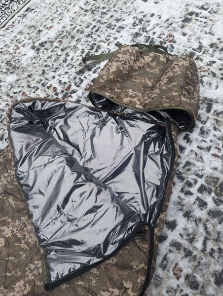 Зимовий просторий спальний мішок -35 "Omni-Heat". Збільшений: 225*90 см 1741820577 фото