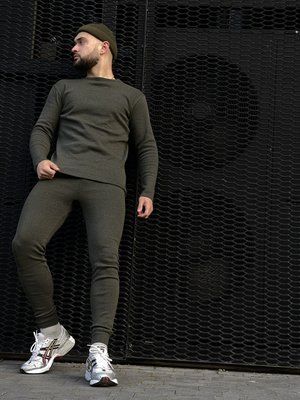 Термобілизна чоловіча тактична колір олива на флісі, для ЗСУ S M L XL XXL 1744214835 фото