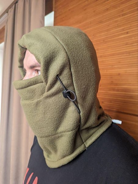 Тактична військова балаклава з підігрівом від USB фліс, Термо балаклава з підігрівом шиї вітрозахисна, тепла 1748630749 фото